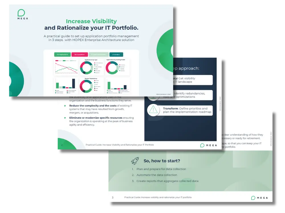 Increase Visibilityand Rationalize your IT Portfolio