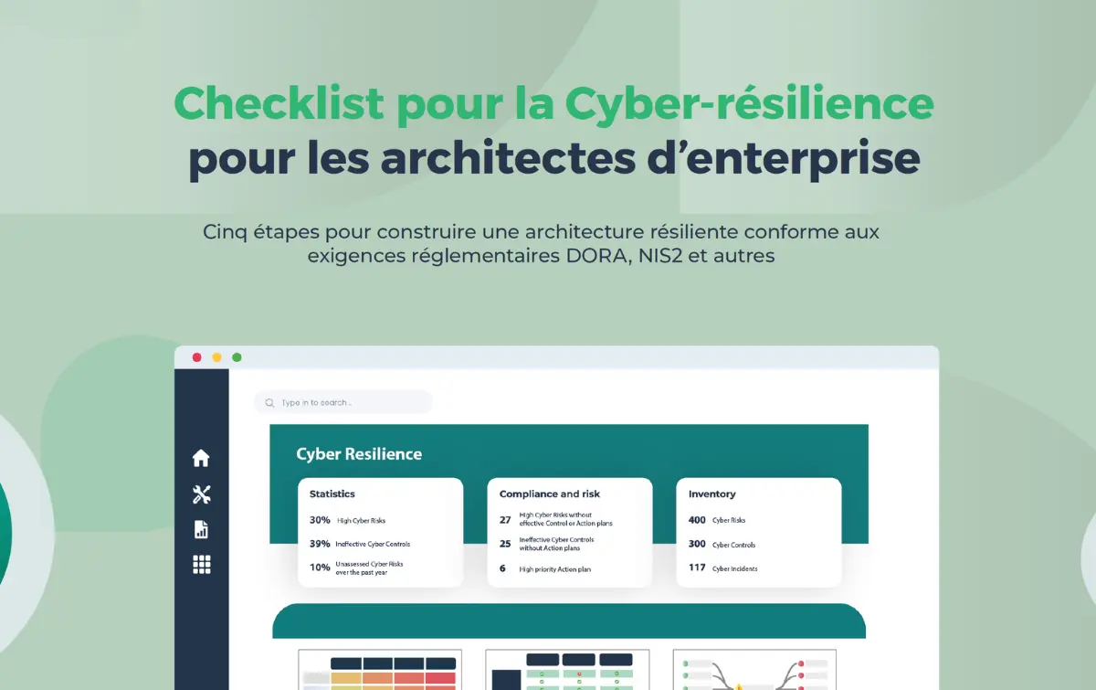 Checklist Cyber-résilience pour architectes d'entreprise