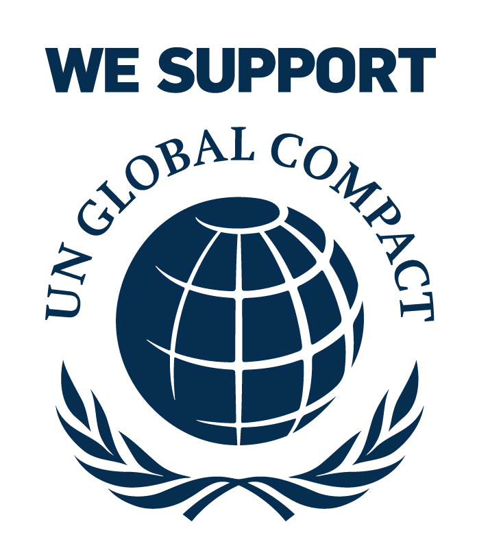 We support UN global Compact - Endorser Logo