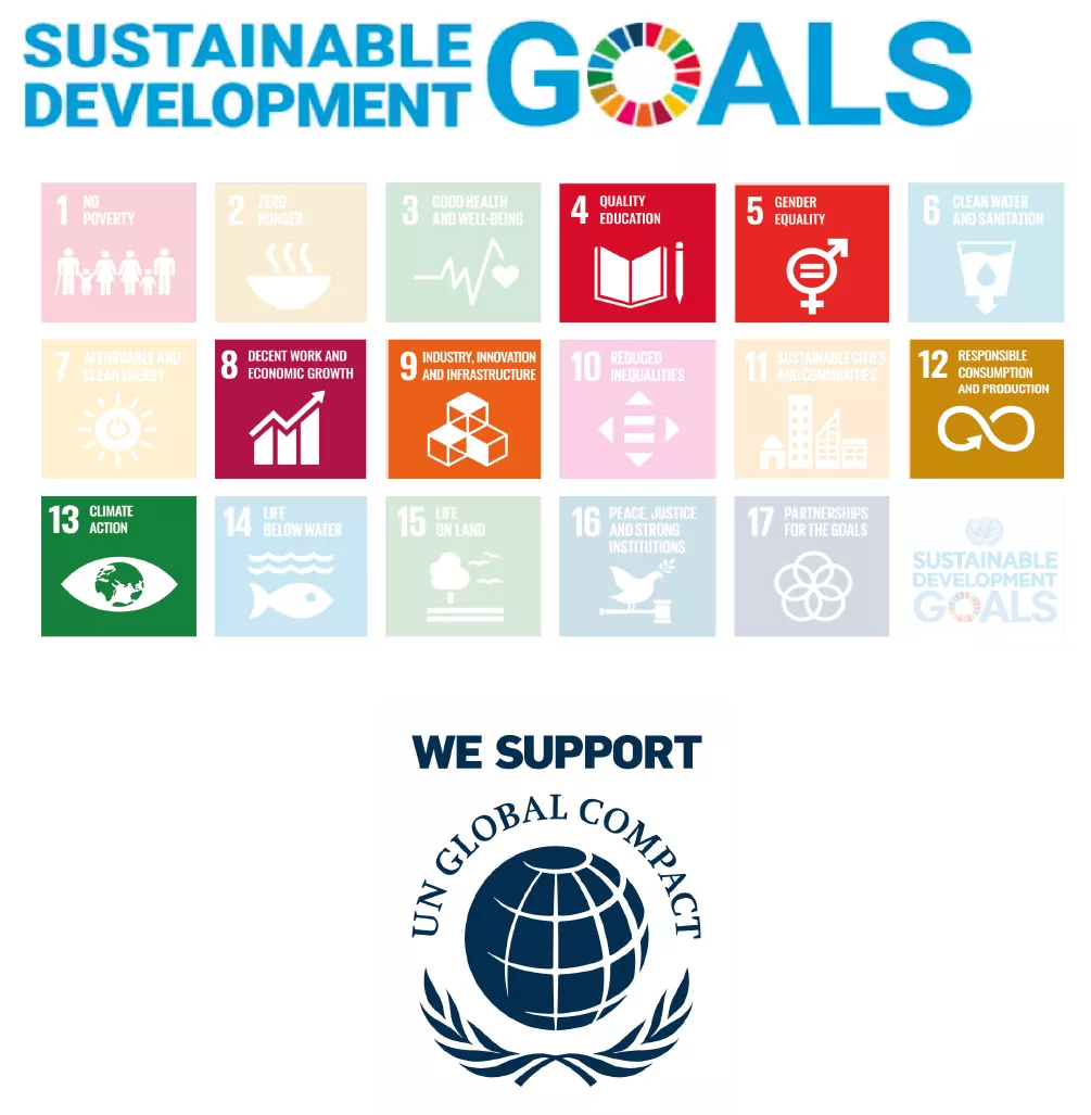 Images of the Sustainable Development Goals highlighted